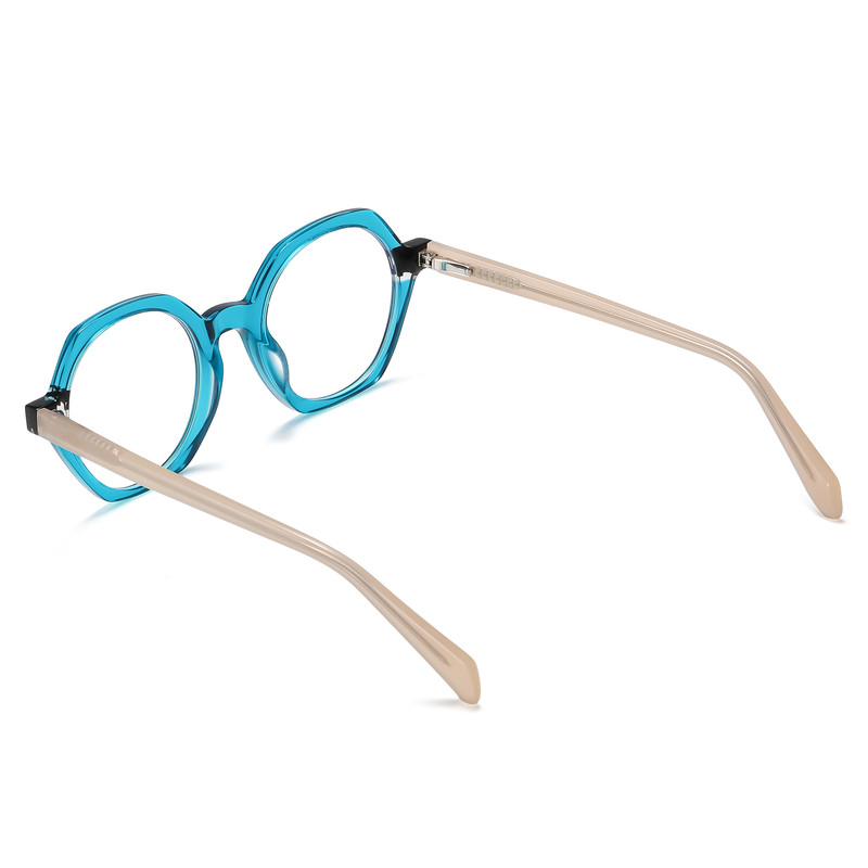 فریم عینک طبی چند ضلعی مدل PS8825C749-P181 مناسب برای صورت بیضی، قلب، گرد، لوزی، مثلث، مربع، مستطیل