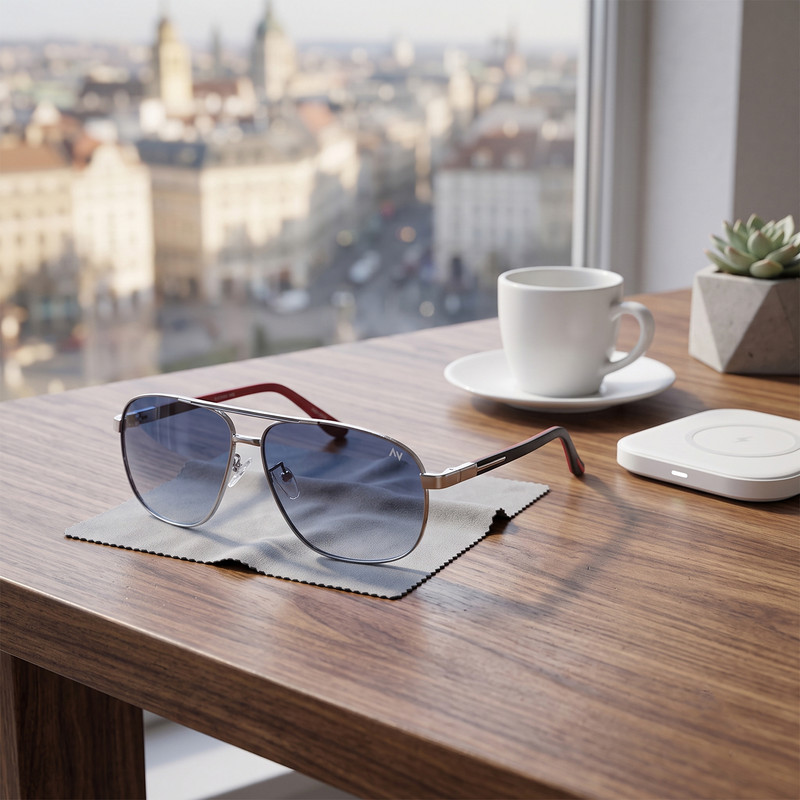 عینک آفتابی مردانه آلبرت وگ مدل 6306C05-P128 Polarized Avantgarde Visionary