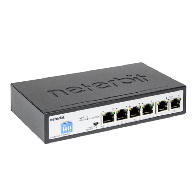 سوییچ 6 پورت نتربیت مدل NGS-F1006P-A