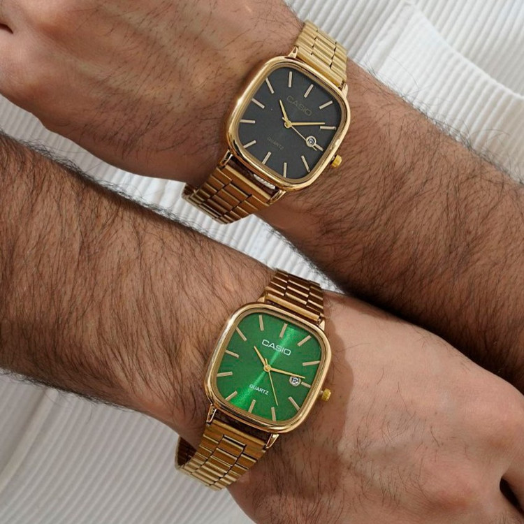 ساعت مچی مردانه Casio old money استیل تقویم دار درتنوع رنگ درجه یک رنگ ثابت کد mp