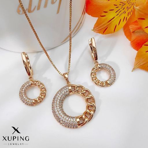 نیم ست طرح طلا ژوپینگ  1042