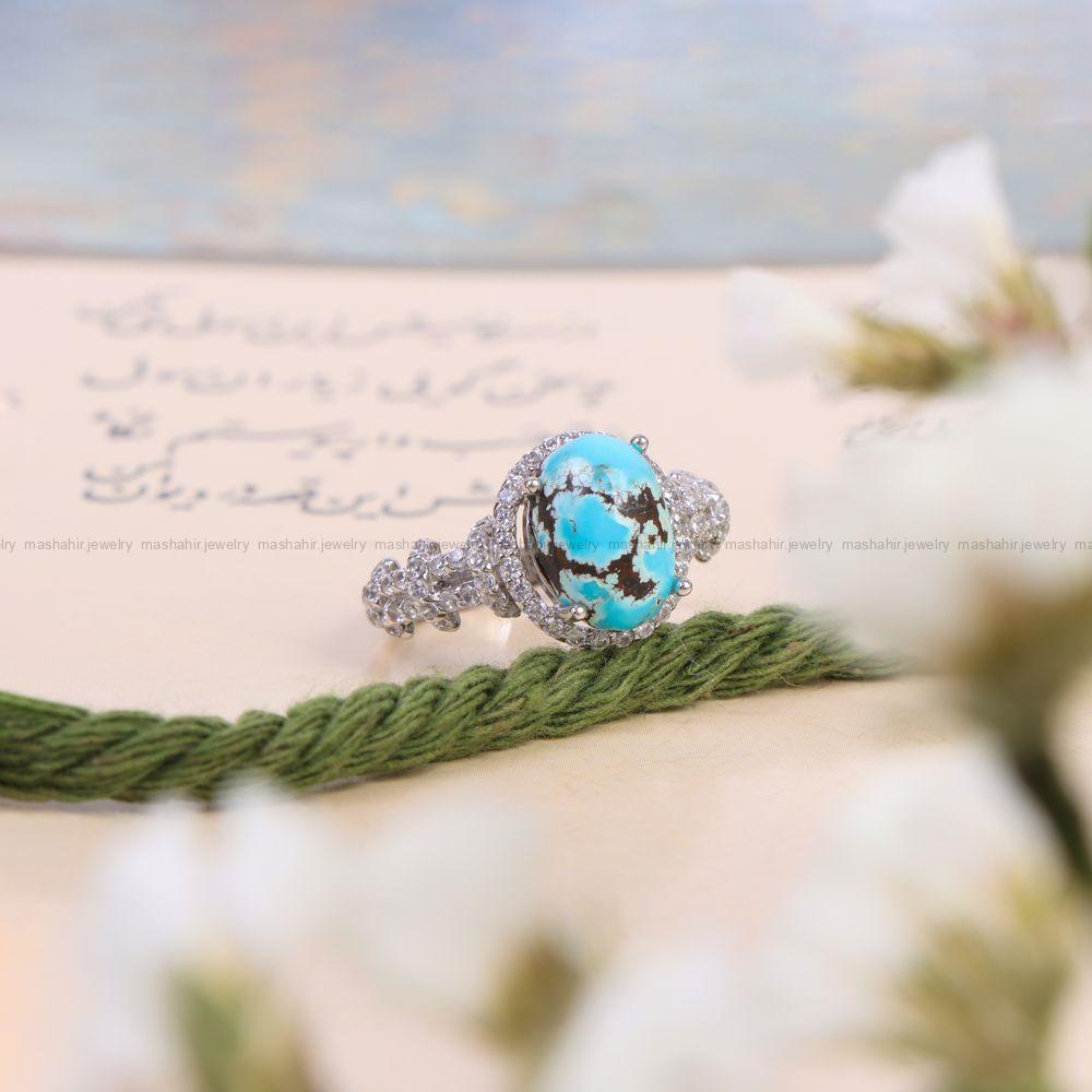 انگشتر فیروزه شجری زنانه کد 10531