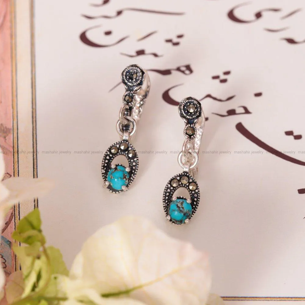 گوشواره فیروزه زنانه کد 1723