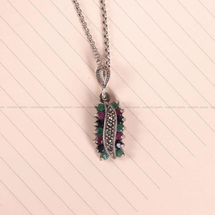 گردنبند میکس زنانه کد 2575