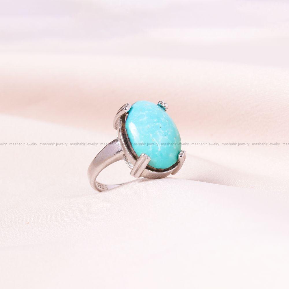 انگشتر فیروزه شجری زنانه کد 8750