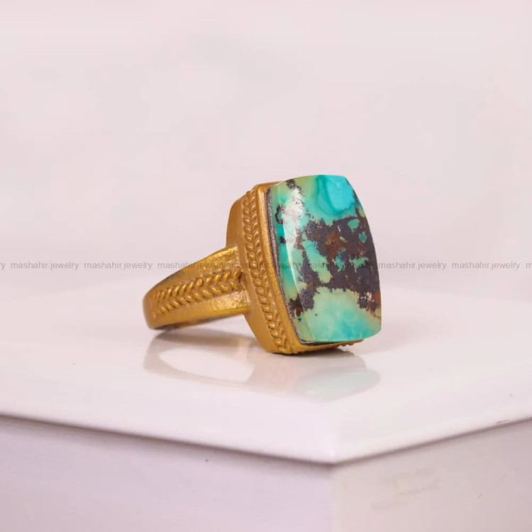 انگشتر فیروزه شجری زنانه کد 5100