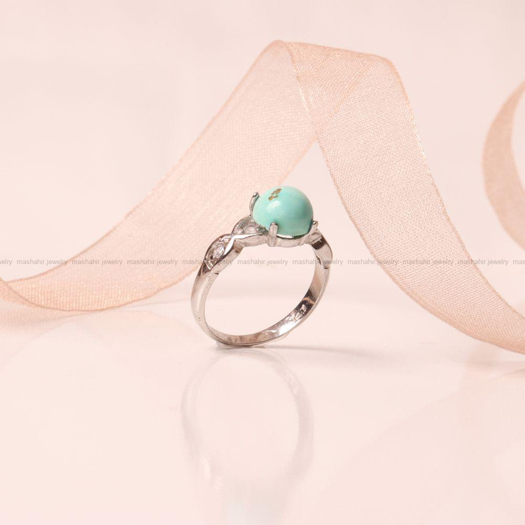 انگشتر فیروزه شجری زنانه کد 9303