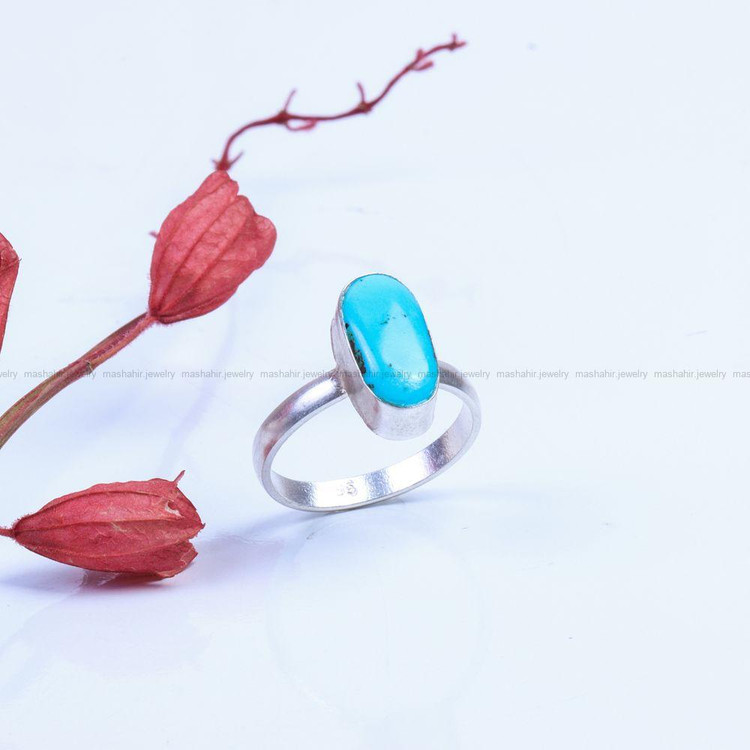 انگشتر فیروزه شجری زنانه کد 9422