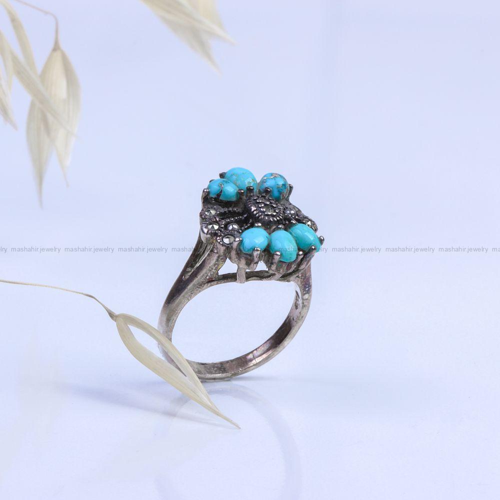 انگشتر فیروزه شجری زنانه کد 9490