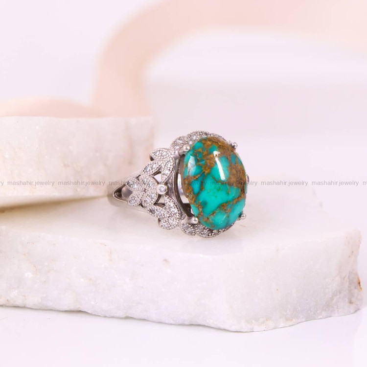انگشتر فیروزه شجری زنانه کد 5267