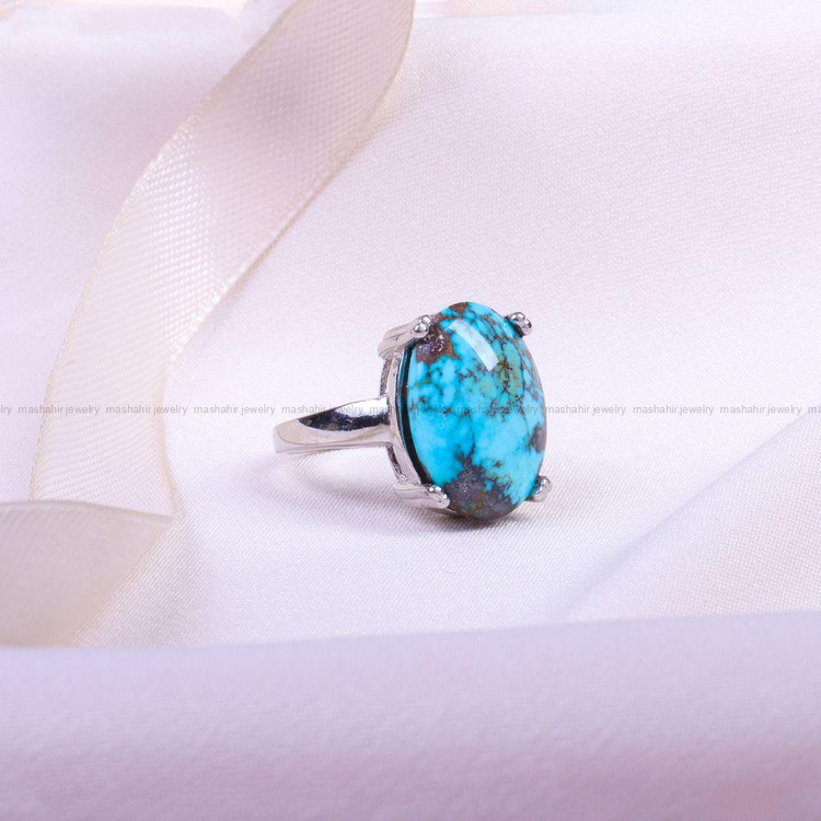 انگشتر فیروزه شجری زنانه کد 9651