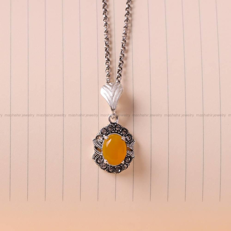 گردنبند شرف الشمس زنانه کد 5396