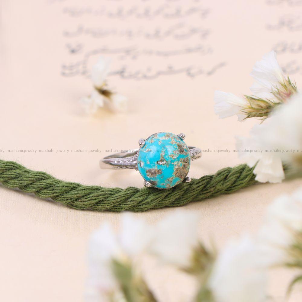انگشتر فیروزه شجری زنانه کد 10533