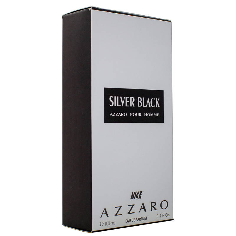 ادو پرفیوم مردانه نایس پاپت مدل Azzaro Silver Black حجم 100 میلی لیتر
