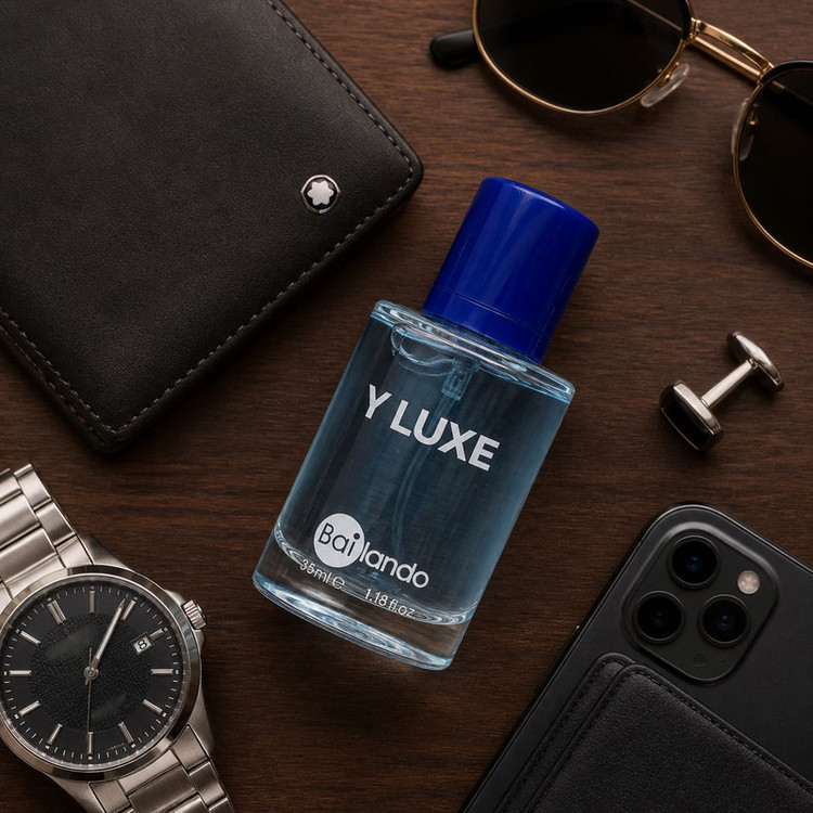 عطر جیبی مردانه بایلندو مدل Y Luxe با رایحه خنک و معطر حجم 35 میلی لیتر