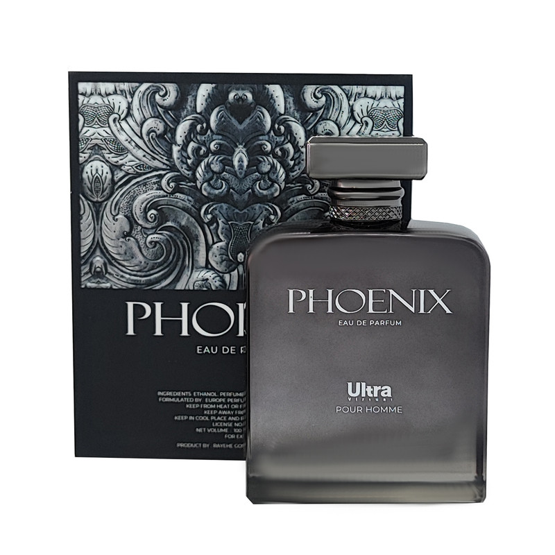 ادو پرفیوم مردانه اولترا ویرچوآل مدل phonix با رایحه خنک حجم 100 میلی لیتر