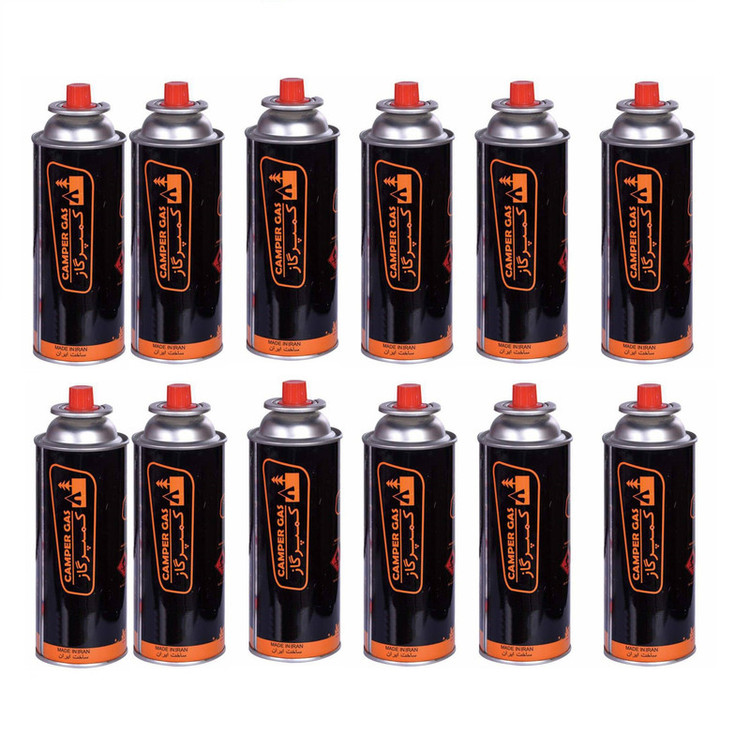 کپسول گاز 220 گرمی کمپرگاز مدل C220 بسته 12 عددی