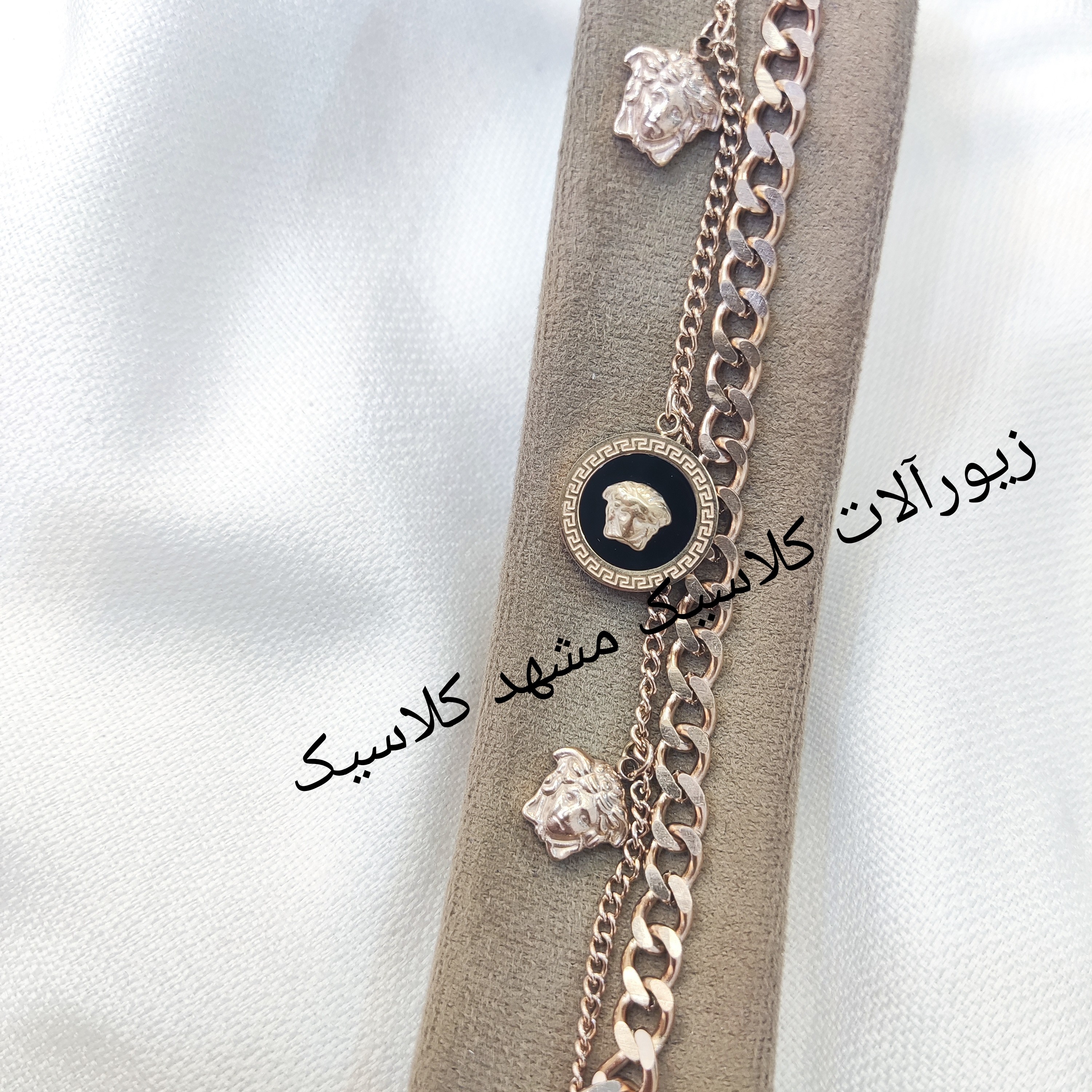 دستبند استیل رز گلد ورساچه