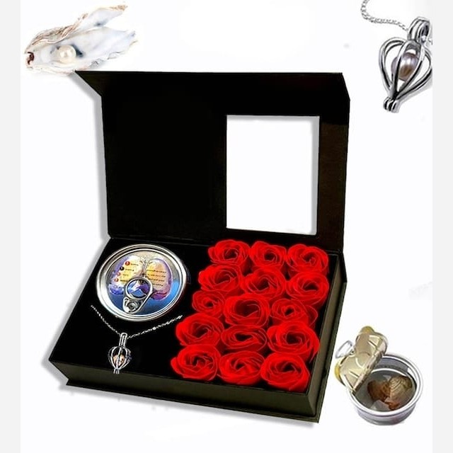 مروارید عشق باکس گل دار
