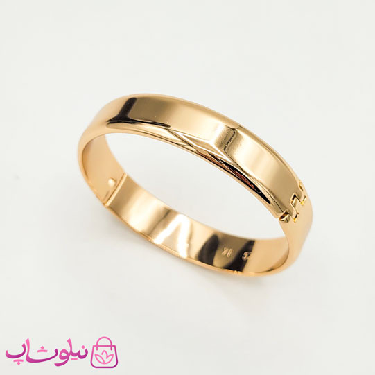 تکپوش زنانه پهن ژوپینگ طلایی مدل آینه ای سایز 3 کد 6491