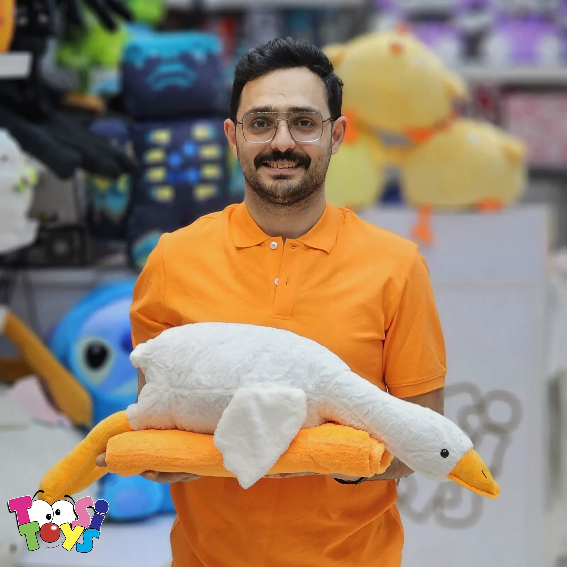عروسک پتو بالشتی غاز خوابیده