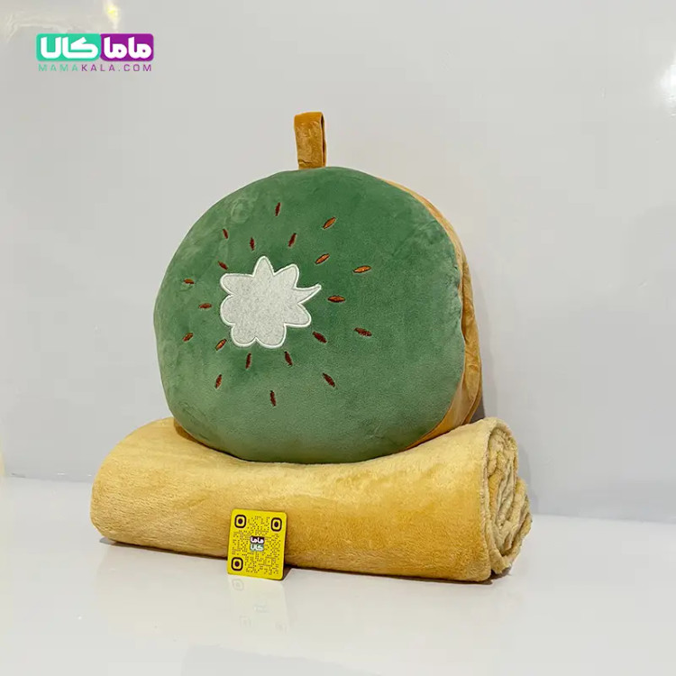 عروسک کیوی بالشتی پتودار + گرمکن دست 50 سانتیمتر