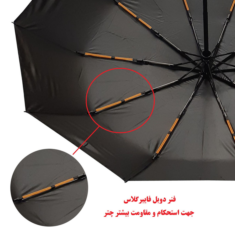چتر مدل لوکس چراغ قوه دار