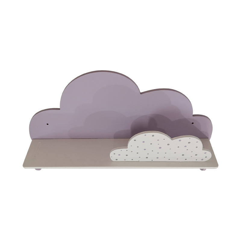 شلف دیواری اتاق کودک طرح ابر مدل MKids52-Lilac