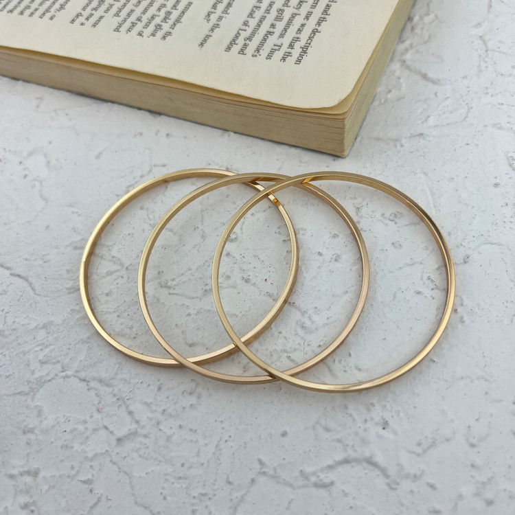 النگو زنانه ژوپینگ مدل آینه ای کد B4599 مجموعه 3 عددی