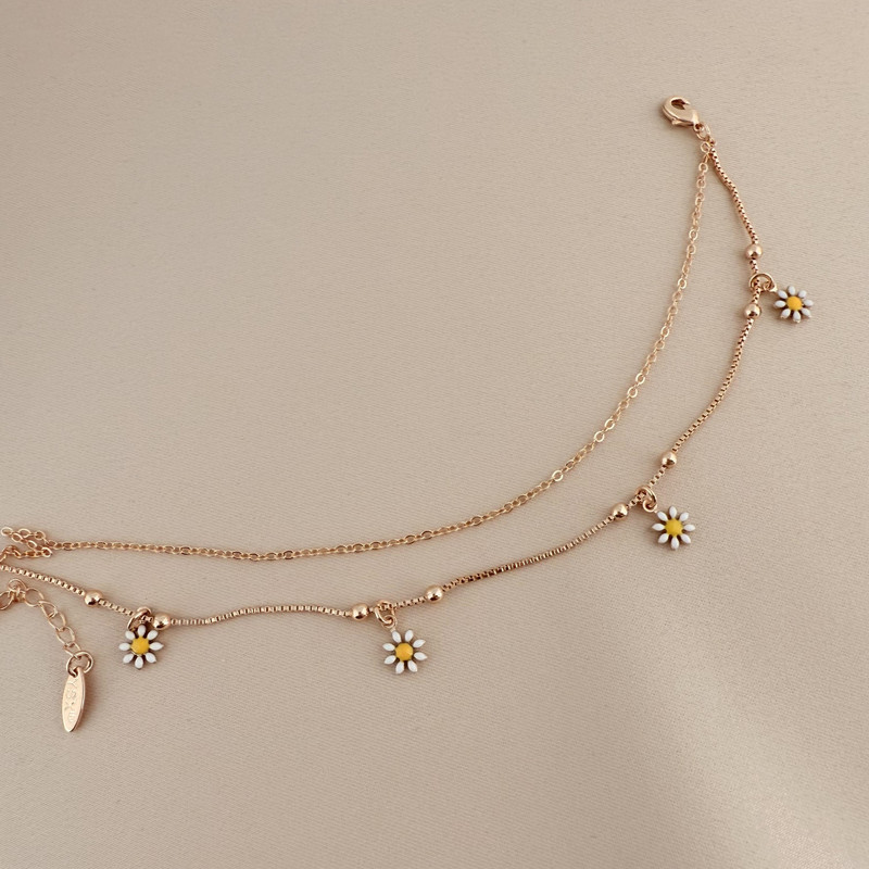 پابند زنانه وای اس ایکس طرح گل بابونه مدل Y0012