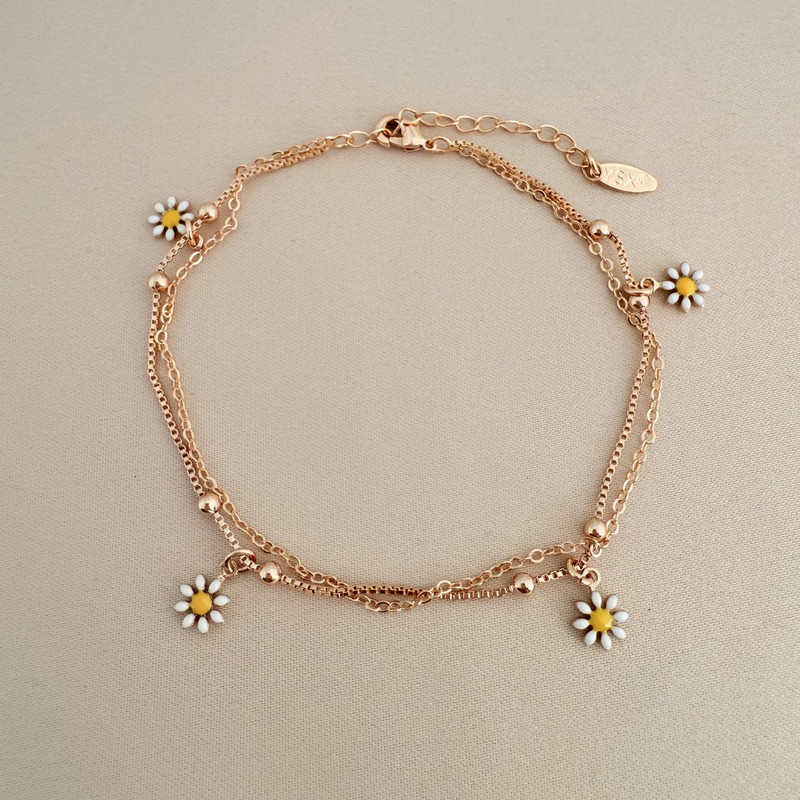 پابند زنانه وای اس ایکس طرح گل بابونه مدل Y0012