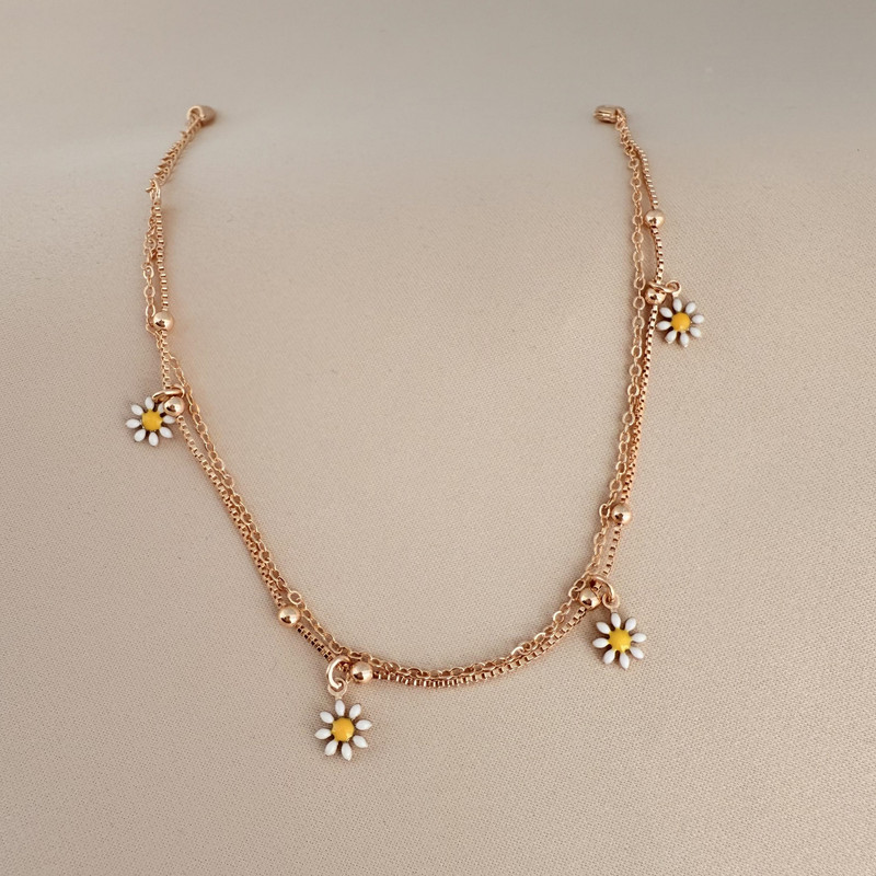 پابند زنانه وای اس ایکس طرح گل بابونه مدل Y0012