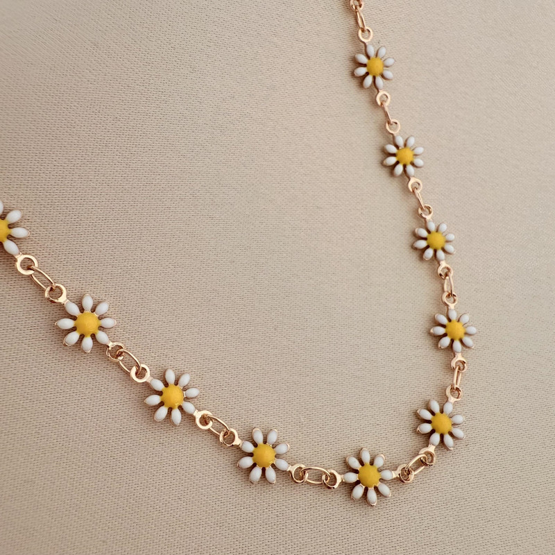 پابند زنانه وای اس ایکس طرح گل بابونه مدل Y003