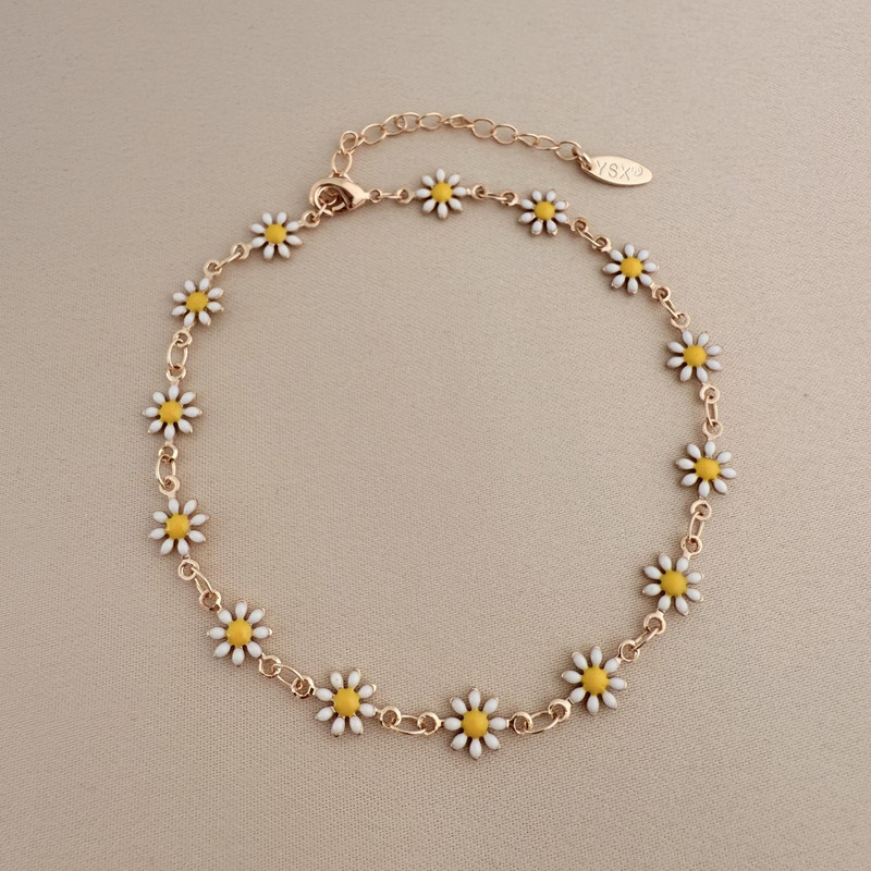 پابند زنانه وای اس ایکس طرح گل بابونه مدل Y003