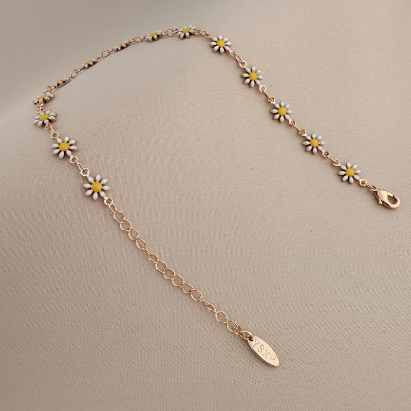 پابند زنانه وای اس ایکس طرح گل بابونه مدل Y003