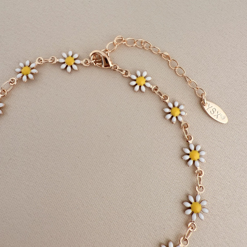 پابند زنانه وای اس ایکس طرح گل بابونه مدل Y003